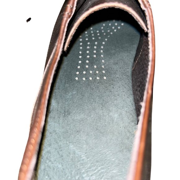 Vero Cuoio Men’s Brown Leather Lace Up Dress Shoes Size 8 Used Italy main image 5
